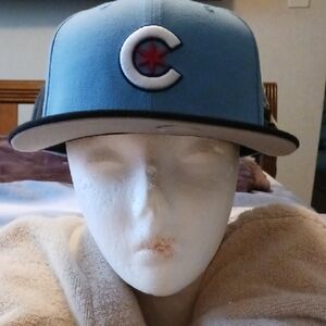 Blue Baseball Cap with Logo